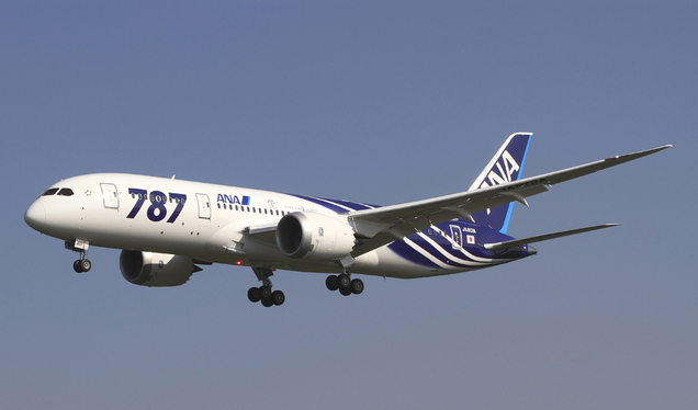 All Nippon Airways Boeing 787-8 Dreamliner (Spaceaero2 via Wikimedia Commons)